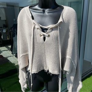 Distressed Knit Sweater